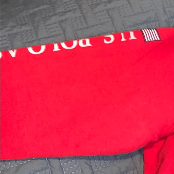 Red polo zip up hoodie - Picture 4 of 4